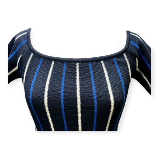 Gabriela Hearst Medea Stripe Knit Maxi in Blue & Gray Medium 2