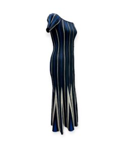 Gabriela Hearst Medea Stripe Knit Maxi in Blue & Gray Medium 8