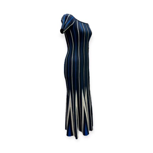 Gabriela Hearst Medea Stripe Knit Maxi in Blue & Gray Medium 3
