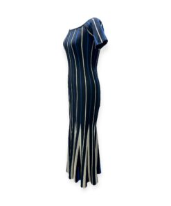 Gabriela Hearst Medea Stripe Knit Maxi in Blue & Gray Medium 9