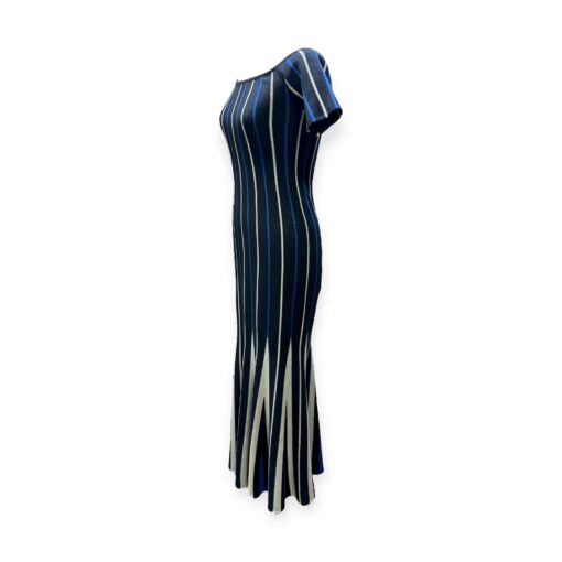 Gabriela Hearst Medea Stripe Knit Maxi in Blue & Gray Medium 4