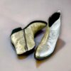 Size 35.5 | Golden Goose Cowboy Booties in Silver & Gold