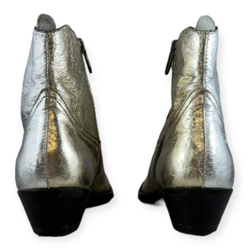 Golden Goose Cowboy Booties in Silver & Gold Size 35.5 4