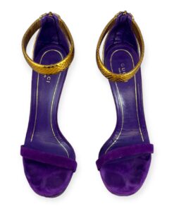 Gucci Suede Snake Sandals in Purple | Size 39 12