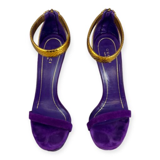 Gucci Suede Snake Sandals in Purple | Size 39 4