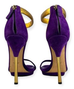 Gucci Suede Snake Sandals in Purple | Size 39 13