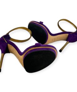 Gucci Suede Snake Sandals in Purple | Size 39 14
