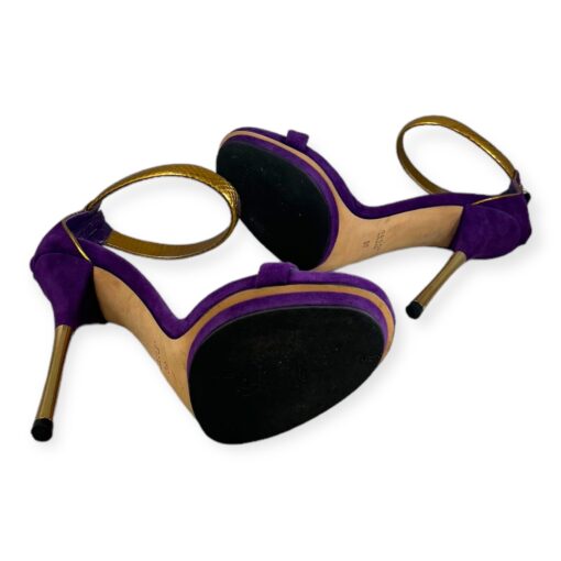 Gucci Suede Snake Sandals in Purple | Size 39 6