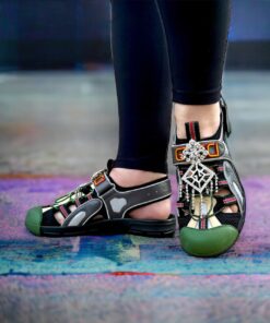 Size 40 | Gucci Tinsel Sport Sandals Multicolor