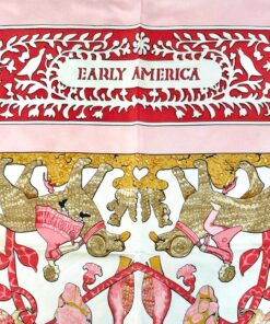 Hermes Early America Scarf in Pink