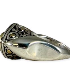 John Hardy Amethyst Ring 925 18K Size 7.5 9