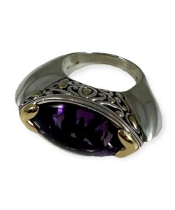 John Hardy Amethyst Ring 925 18K Size 7.5 14
