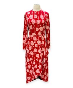 Lela Rose Rose Print Dress in Red & Pink Size 6 8