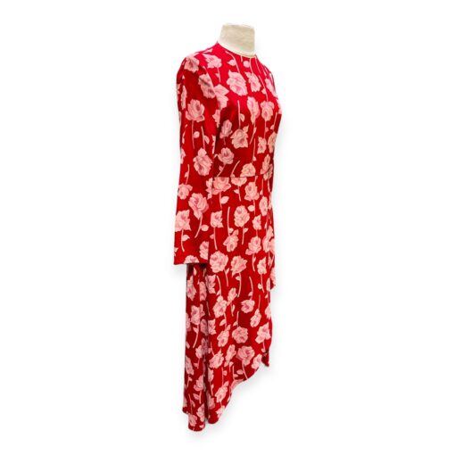 Lela Rose Rose Print Dress in Red & Pink Size 6 4