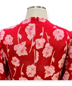 Lela Rose Rose Print Dress in Red & Pink Size 6 13