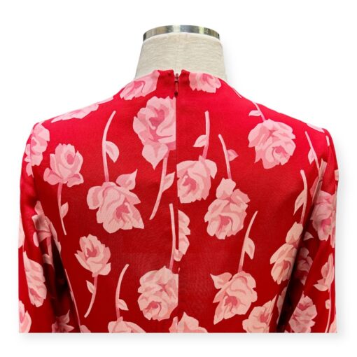 Lela Rose Rose Print Dress in Red & Pink Size 6 6