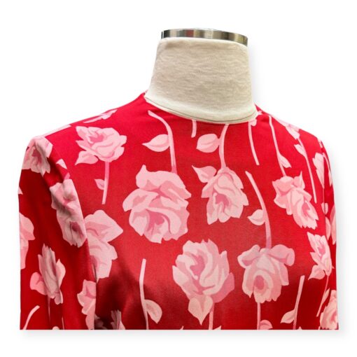 Lela Rose Rose Print Dress in Red & Pink Size 6 2