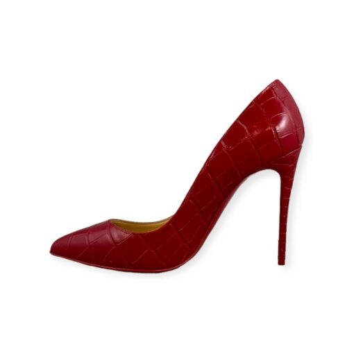 Christian Louboutin Embossed So Kate Pumps in Red | Size 36.5 2