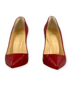 Christian Louboutin Embossed So Kate Pumps in Red | Size 36.5 10