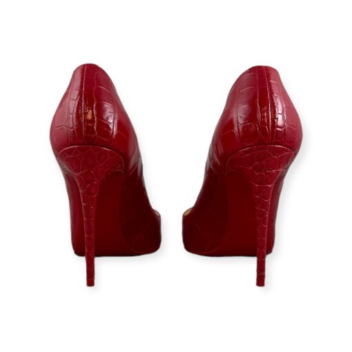 Christian Louboutin Embossed So Kate Pumps in Red | Size 36.5 5
