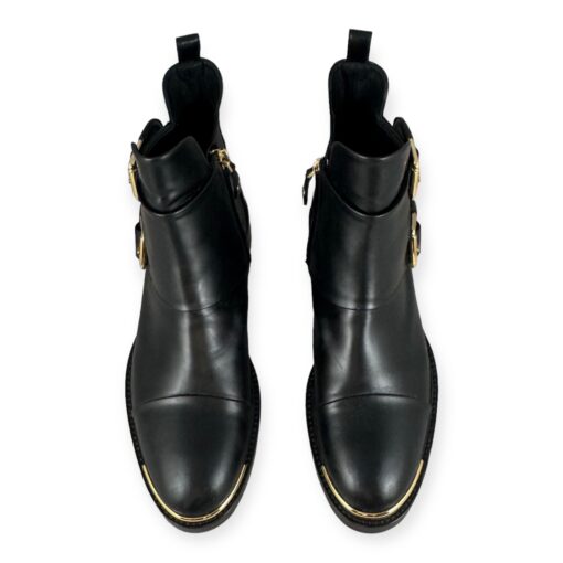 Louis Vuitton Button Buckle Booties in Black Size 38 4