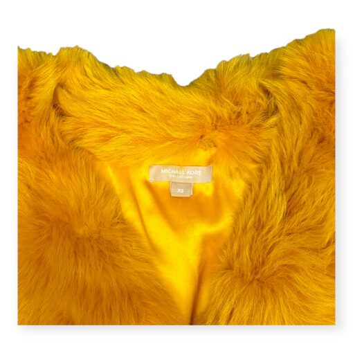Michael Kors Collection Shearling Coat in Yellow X-Small 3