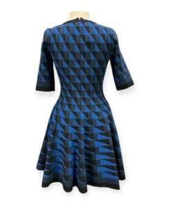 Oscar De La Renta Knit Geo Dress in Blue Size 6 9