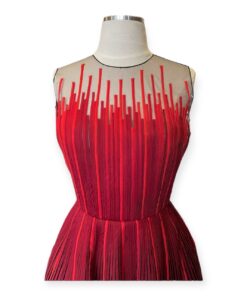 Oscar De La Renta Ribbon Cocktail Dress in Red Size 6 9