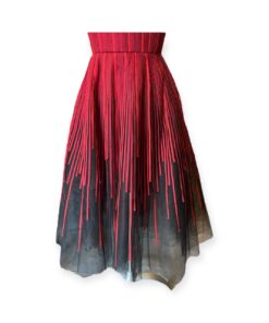Oscar De La Renta Ribbon Cocktail Dress in Red Size 6 10