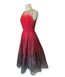 Oscar De La Renta Ribbon Cocktail Dress in Red Size 6 11