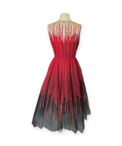 Oscar De La Renta Ribbon Cocktail Dress in Red Size 6 13