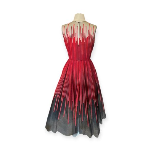 Oscar De La Renta Ribbon Cocktail Dress in Red Size 6 6