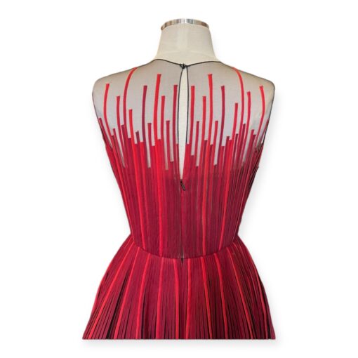 Oscar De La Renta Ribbon Cocktail Dress in Red Size 6 7