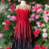 Size 6 | Oscar De La Renta Ribbon Cocktail Dress in Red Size 6