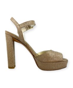 Stuart Weitzman Glitter Sandals in Gold Size 8.5 6