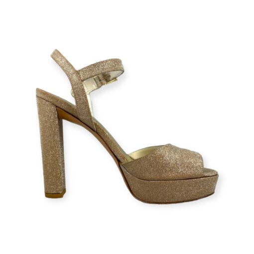 Stuart Weitzman Glitter Sandals in Gold Size 8.5 1