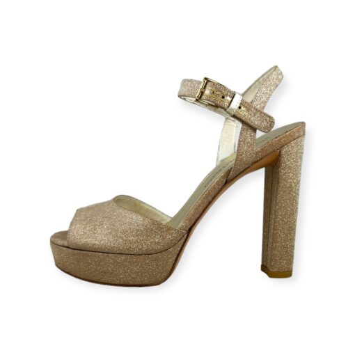 Stuart Weitzman Glitter Sandals in Gold Size 8.5 2