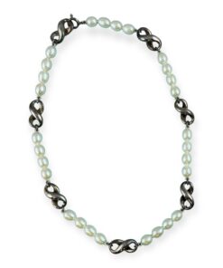 Tiffany & Co Infinity Pearl Necklace 925 7