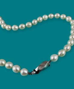 Tiffany & Co Twist Pearl Necklace 925 8