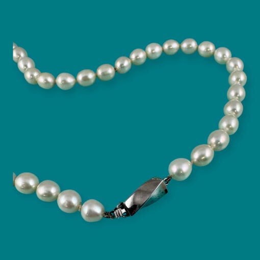 Tiffany & Co Twist Pearl Necklace 925 3