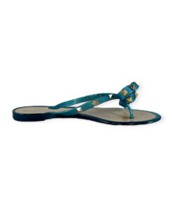 Valentino Rockstud PVC Sandals in Turquoise Size 36 9