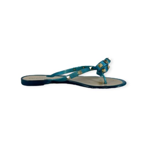 Valentino Rockstud PVC Sandals in Turquoise Size 36 2