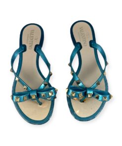 Valentino Rockstud PVC Sandals in Turquoise Size 36 11
