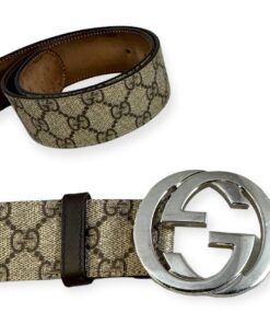 Gucci GG Supreme Belt in Brown | Size Large 8