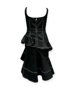 Alexander McQueen Denim Ruffle Dress in Black | Size 46 13