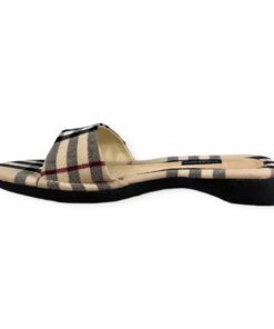 Burberry Check Slide Sandals Archive Beige | Size 38 7