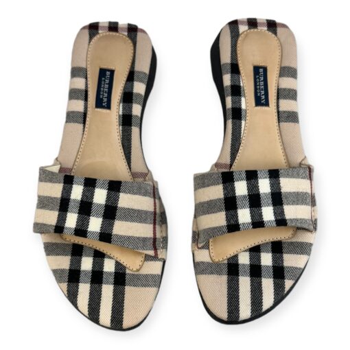 Burberry Check Slide Sandals Archive Beige | Size 38 4
