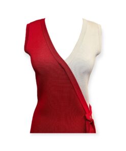 Carolina Herrera Knit Dress in Red & White | Size Small 10