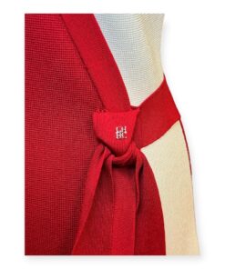 Carolina Herrera Knit Dress in Red & White | Size Small 11