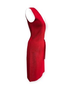 Carolina Herrera Knit Dress in Red & White | Size Small 13